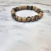 Marbled Polymer Clay Beaded Bracelet