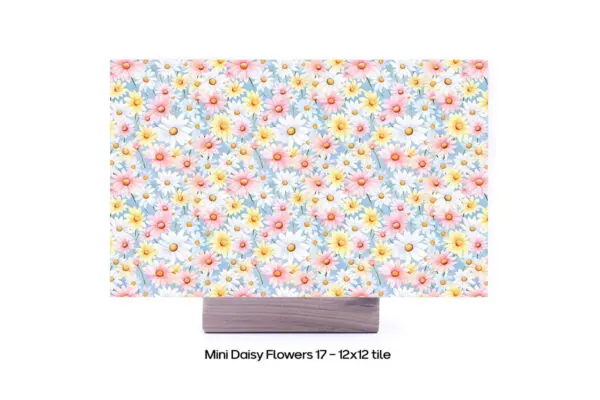 Uv Fusion Mini Daisy Flowers 17 - 12X12 Pattern