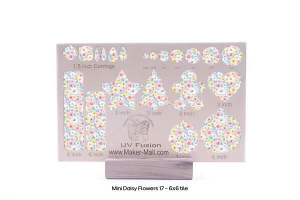 Mini Daisy Flowers 17 - 6X6 Cutout