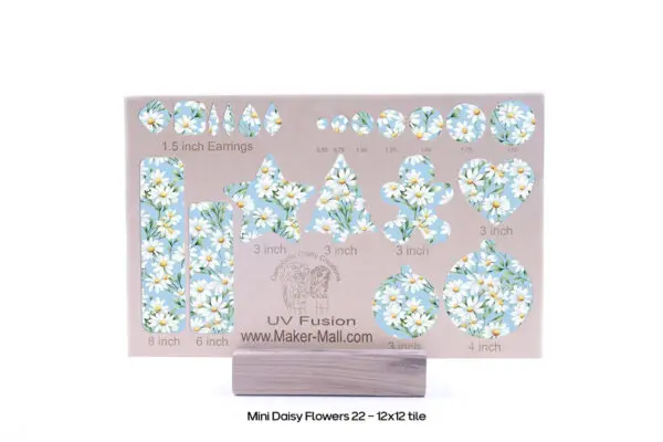 Mini Daisy Flowers 22 - 12X12 Cutout