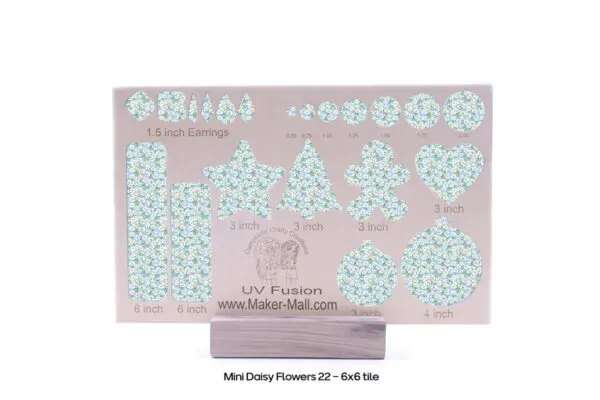 Mini Daisy Flowers 22 - 3X3 Cutout