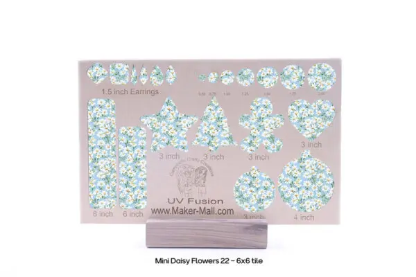 Mini Daisy Flowers 22 - 6X6 Cutout