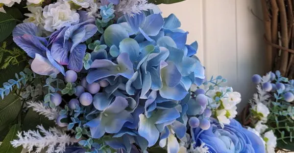 Blue Hydrangea Wreath 2