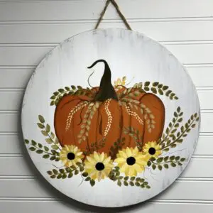 Pumpkin Door Hanger