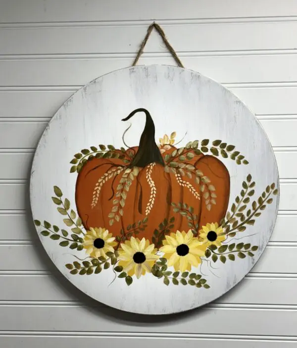 Pumpkin Door Hanger