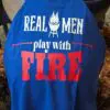 Real Men Play With Fire - Poly-Cotton Standard Bib Apron