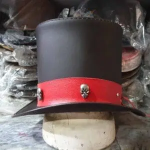 Ringmaster Brown Leather Top Hat