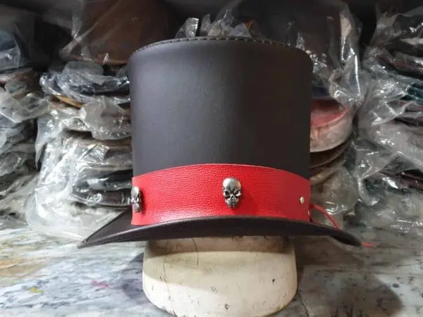 Ringmaster Brown Leather Top Hat