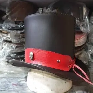 Ringmaster Brown Leather Top Hat