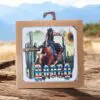 Unique Indoor Coasters Of Rodeo Man Surrounded By Cacti