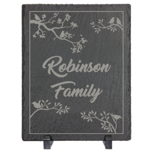 10" x 8" Rectangle Slate Decor with Plastic Feet