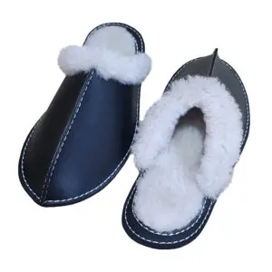 Shearling Leather Slippers