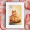 Spring Beckons Cat Animal Art Mini Print