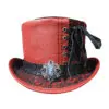 Native Indian Hat Band Red Leather El Dorado Top Hat