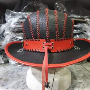 Steampunk Gothic Bowler Leather Top Hat