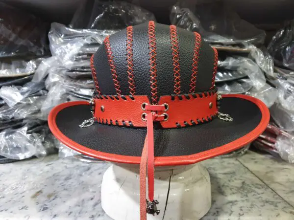 Steampunk Gothic Bowler Leather Top Hat