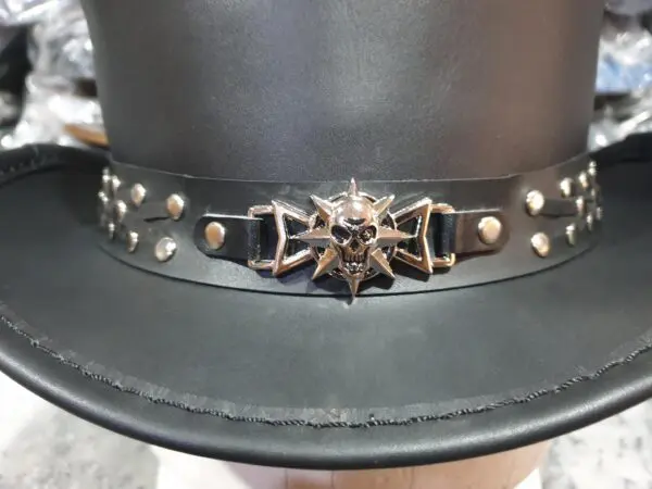 Steampunk Gothic Skeleton Skull Star Leather