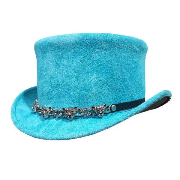 Steampunk Unisex Suede Leather Top Hat