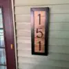 Beautiful Street Number House Sign Handcrafted