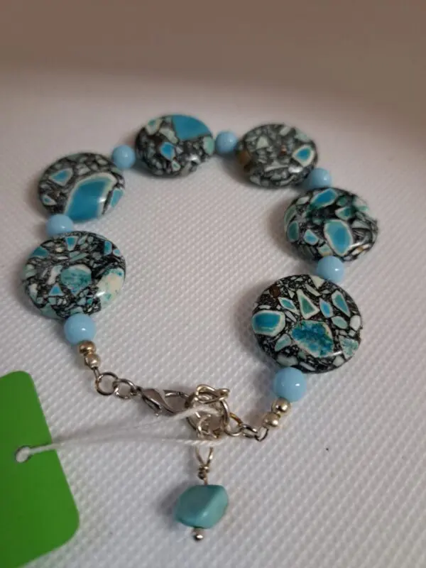 Turquoise Blue Howlite Bracelet