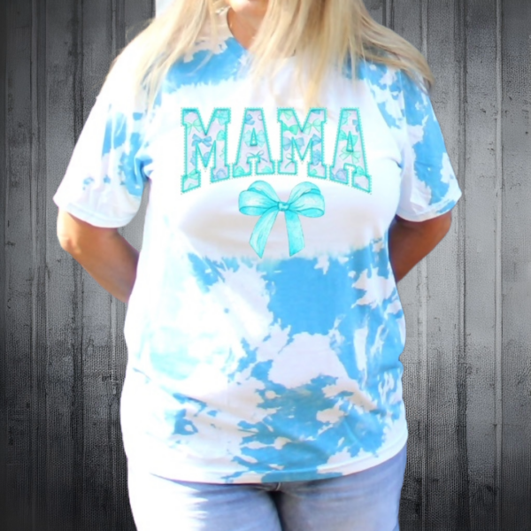 Blue Letter Mama Tee