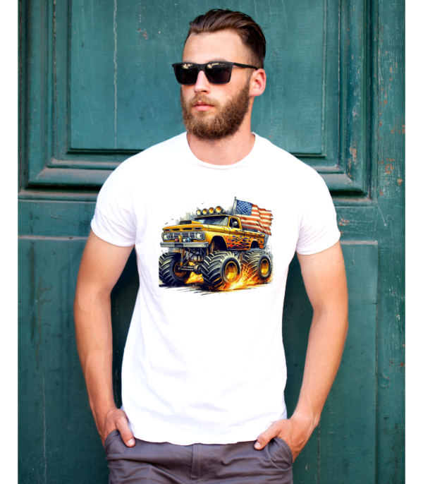 Unisex Big Wheels Monster Truck Tee