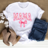 Pink Letter Mama Tee