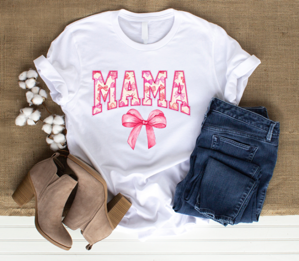 Pink Letter Mama Tee