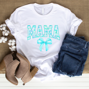 Blue Letter Mama Tee