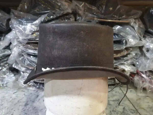 Wild West Rangers Leather Top Hat