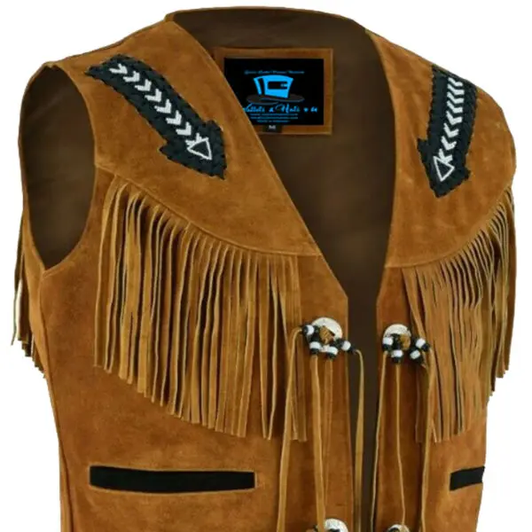 Native American Western Cowboy Suede