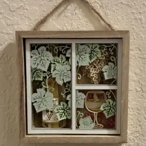 Relaxing White Wine Shadowbox