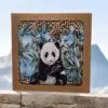 Adorable Indoor Coasters Of Panda Eating Bamboo