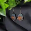 Teardrop Earrings With Pumpkins