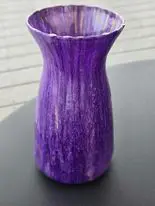 Painted Resin Glass Vase 1