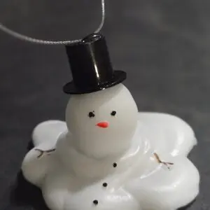 Melted Snowman Ornament