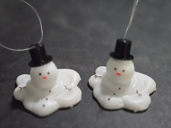 Melted Snowman Ornament