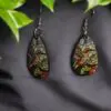 Stained Glass Hummingbird Earrings