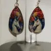 Brightly Colored Unicorn Teardrop Earrings