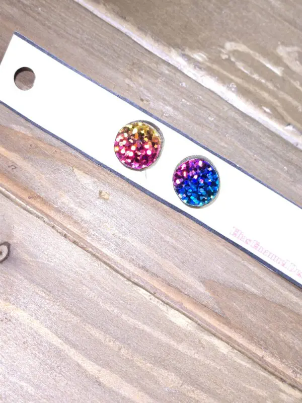 Memorable Holographic Stud Earrings