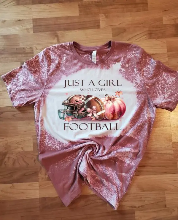 Just A Girl Who Loves Football Graphic Tee