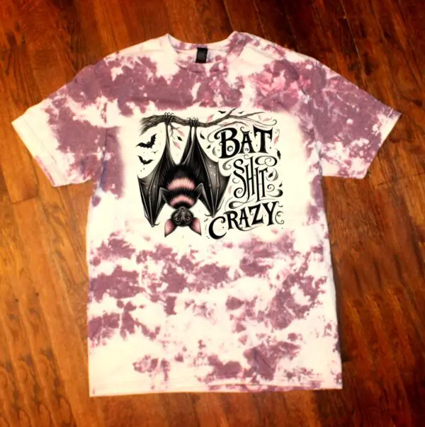 Batshit Crazy Halloween Graphic T-Shirt