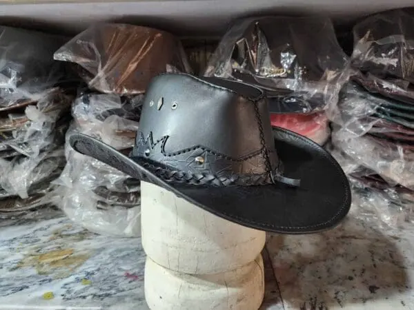 Texas Western Icon Cowboy Black Leather Hat