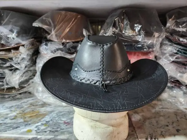 Texas Western Icon Cowboy Black Leather Hat