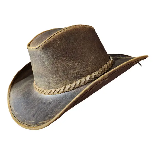 Texas Western Icon Cowboy Rusty Leather Hat