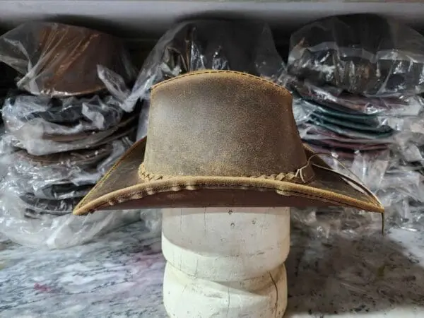 Texas Western Icon Cowboy Rusty Leather Hat