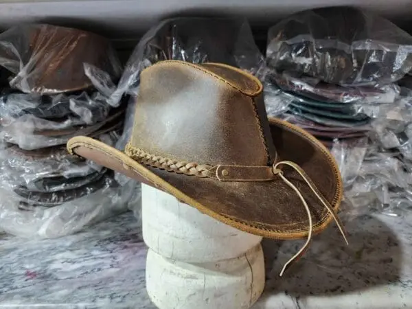 Texas Western Icon Cowboy Rusty Leather Hat