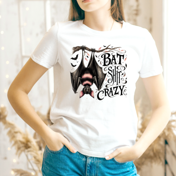 Batshit Crazy Halloween Graphic T-Shirt