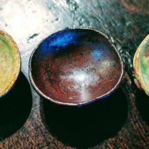 Miniature Ceramic Glazed Bowls
