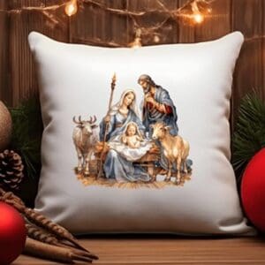 Nativity Scene Pillow Covers